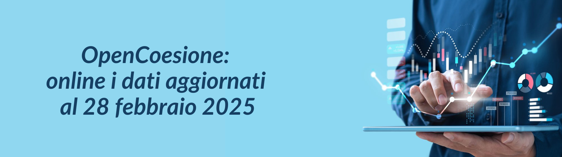 OpenCoesione: online l'aggiornamento dati al 28 febbraio 2025