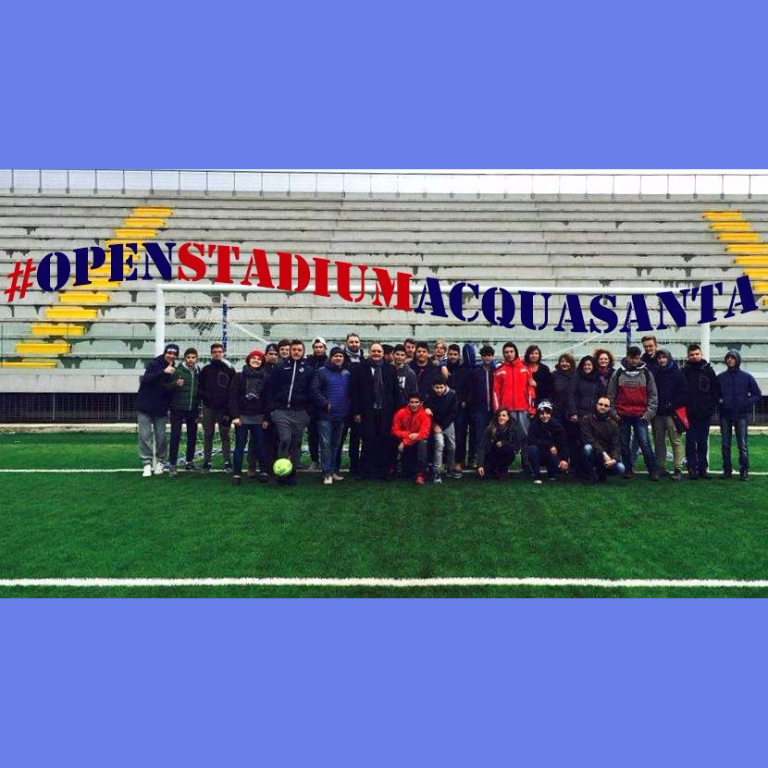 Dopo trent'anni L'Aquila ha un nuovo stadio. La spinta del team Open Stadium Acquasanta