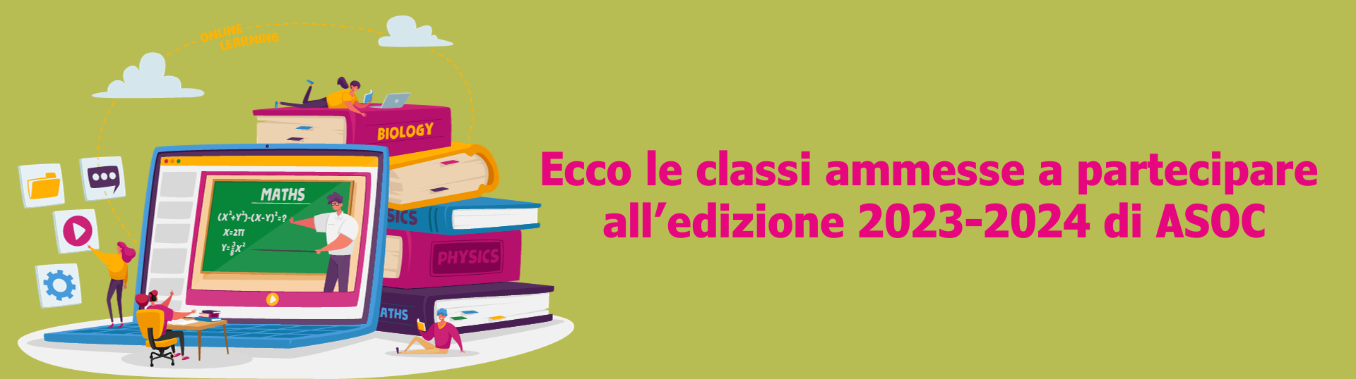Ecco le classi ammesse a partecipare all'edizione 2023-2024 di ASOC