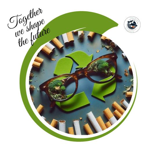 Together we shape the future Imagine a sturdy leaf, not only ready to challenge the wind but also to combat one of the most pressing environmental issues: cigarette butts. This ecological leaf is the stage for our project Oscar, where each cigarette butt is a leading actor in the drama of sustainability.