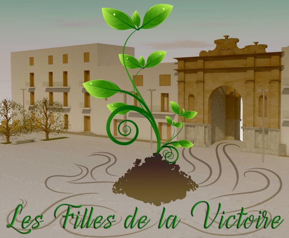 "Les filles de la Victoire." Questa immagine rappresenta il nostro logo, in essa abbiamo raffigurato con dei tentacoli della mafia battuti dal germoglio della legalità.