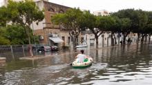 Swimming through the streets of the Trapani area