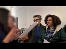 Visita di monitoraggio del team RIgenerAZIONI alla sede del comune di Arienzo per un incontro con rappresentanti dell'ufficio tecnico e del servizio sociale e in seguito visita in sede al bene confiscato per costatare lo stato dei lavori.
